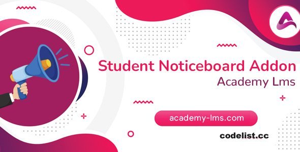 Academy LMS Noticeboard Addon v1.2