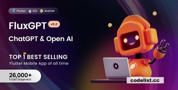 FluxGPT v5.4.0 - Powerful ChatGPT, OpenAI Writing Assistant &amp; Image Generator - Flutter Full App