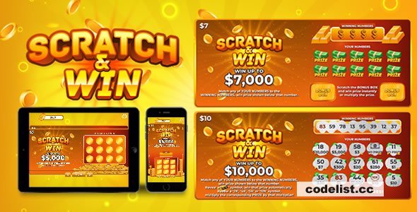 Scratch &amp; Win v1.2 - HTML5 Game