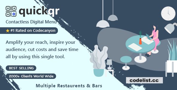 QuickQR Pro v1.3 - Saas - QR Code Restaurant Menu Maker - Laravel CMS - nulled