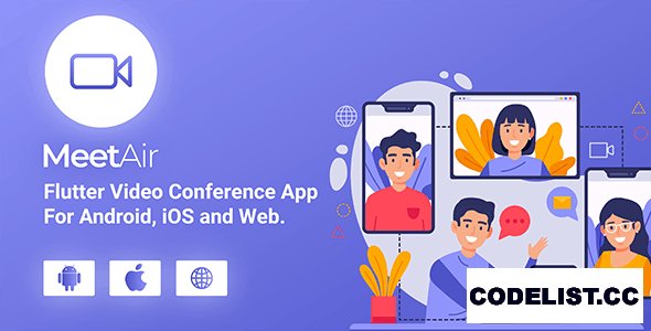 MeetAir v1.0.7 - iOS and Android Video Conference App for Live Class, Meeting, Webinar, Online Training