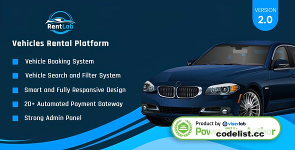 RentLab v2.0 - Vehicles Rental Platform - nulled
