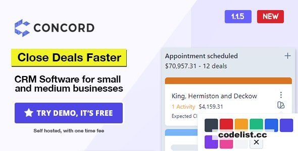 Concord v1.2.2 - Deals Management CRM
