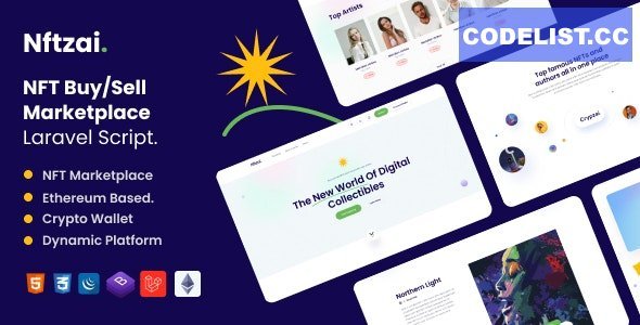 Nftzai v1.0 - NFT Buy/Sell Marketplace Laravel Script