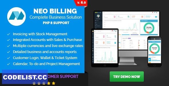 Neo Billing v8.0 - Accounting, Invoicing And CRM Software - nulled