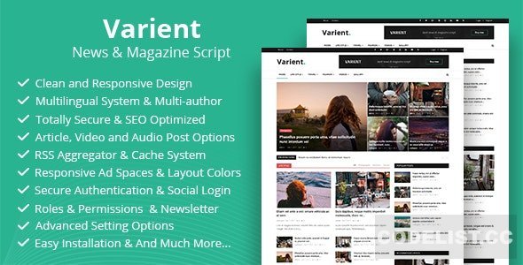Varient v2.4.3 - News &amp; Magazine Script - nulled
