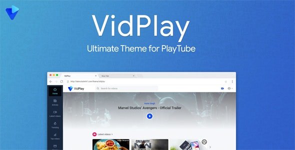 VidPlay v2.1 - The Ultimate PlayTube Theme