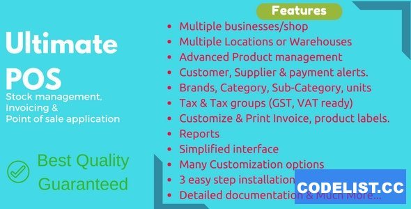Ultimate POS v6.3 - Best ERP, Stock Management, Point of Sale &amp; Invoicing application - nulled