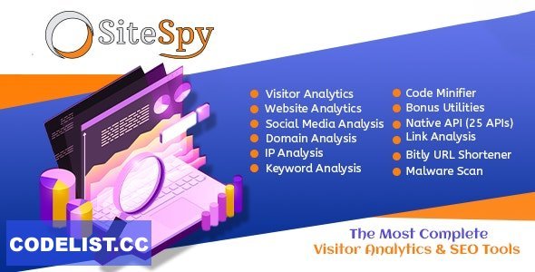 SiteSpy v7.2 - The Most Complete Visitor Analytics &amp; SEO Tools - nulled