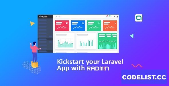 Radmin v3.1.0 - Laravel Admin starter with REST API, User Roles &amp; Permission