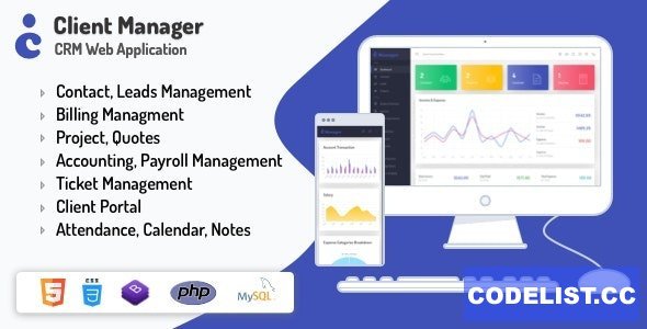 Client Manager - CRM &amp; Billing Management Web Application with GDPR Compliance