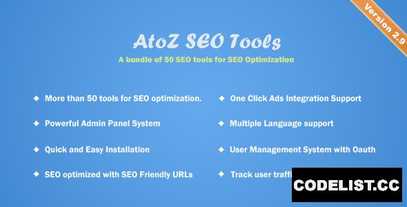 AtoZ SEO Tools v2.9 - Search Engine Optimization Tools - nulled