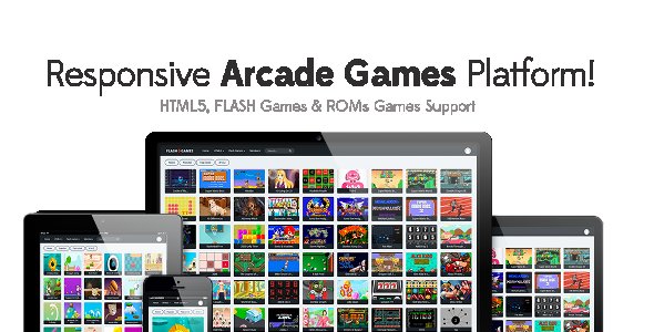 Responsive HTML5, Flash Games & ROMs Games Platform - Arcade Game Script v1.2.2