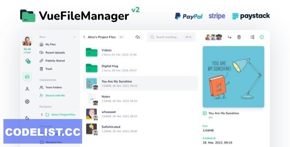 Vue File Manager v2.0.12 - Store, Share &amp; Get Files Instantly - nulled