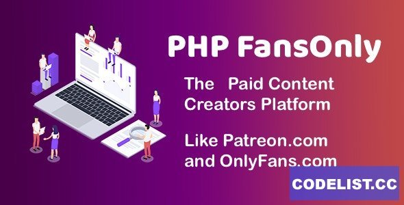 PHP FansOnly Patrons v1.9 - Paid Content Creators Platform - nulled