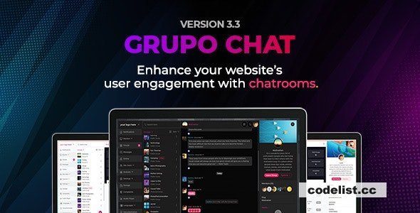 Grupo Chat v3.5 - Chat Room &amp; Private Chat PHP Script - nulled