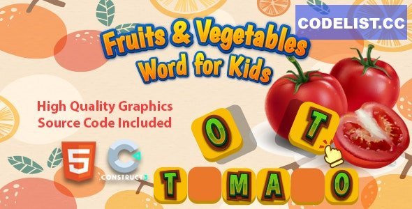 Fruits &amp; Vegetables Word for Kids v1.0