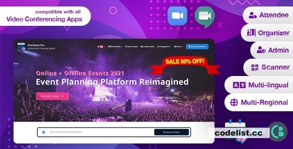 Eventmie Pro v1.8 - Online-Offline Event &amp; Classes Ticket Selling &amp; Management Multi-vendor Platform