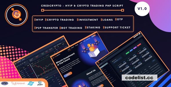 CredCrypto v3.0 - HYIP Investment and Trading Script - nulled