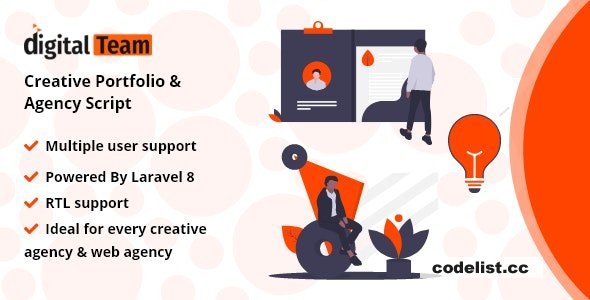 DigitalTeam v1.0 - Creative Portfolio &amp; Agency Script