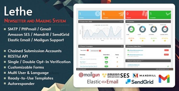 Lethe PHP Newsletter &amp; Mailing System v3.0