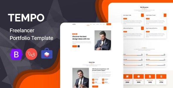 Tempo v1.1.0 - Multipurpose Website CMS &amp; Freelancer Portfolio Script