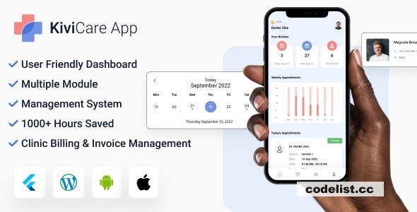 KiviCare Flutter 3.x App - Clinic &amp; Patient Management System v5.0.0