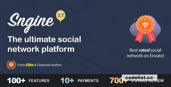 Sngine v3.9.1 - The Ultimate PHP Social Network Platform - nulled