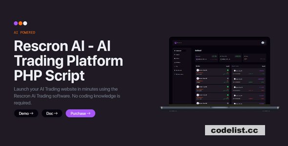 Rescron AI v4.0.0 - AI Trading Platform PHP Script - nulled