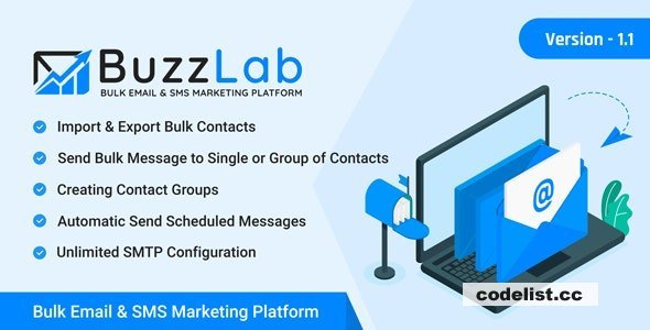 BuzzLab v1.1 - Bulk Email And SMS Marketing Platform - nulled