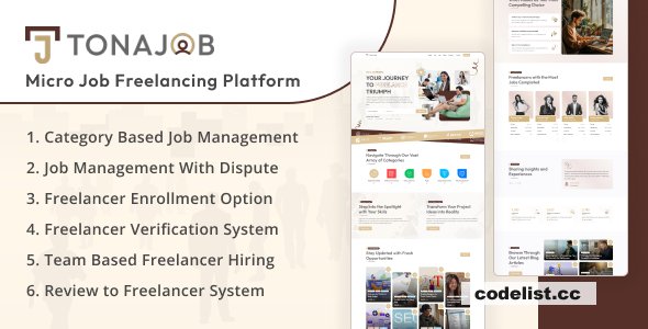 TonaJob v1.0 - MicroJob Freelancing Platform