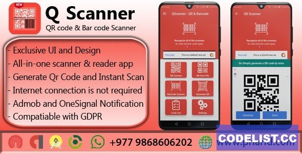 QScanner v1.3 - QR &amp; Barcode Pro