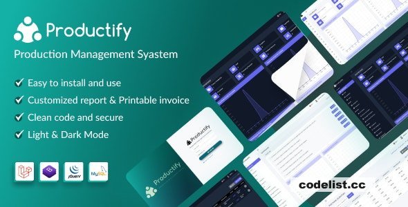 Productify v4.3 - Production Management System - nulled