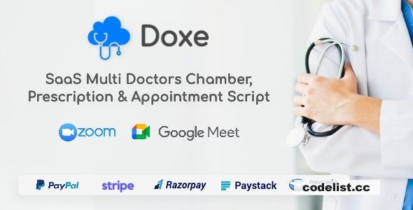 Doxe v1.8 - SaaS Doctors Chamber, Prescription & Appointment Software - nulled
