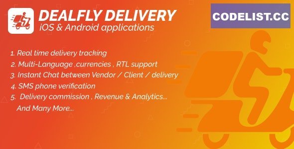 Delivery For Dealfly v2.1 – Order Tracking Real-Time – iOS &amp; Android