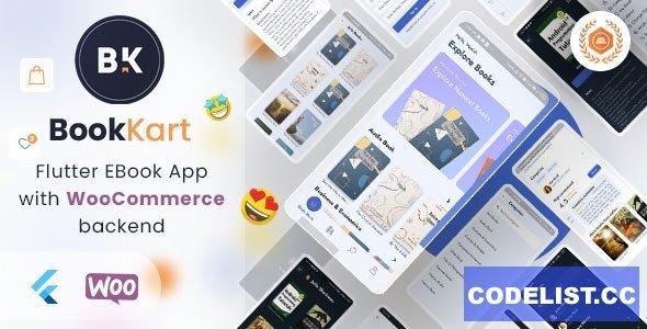 Bookkart v20.0 - Flutter Ebook Reader App For Wordpress with WooCommerce