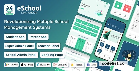 eSchool SaaS v1.5.3 - School Management System with Student - nulled
