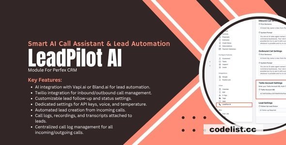 LeadPilot v1.3.3 – Smart AI Call Assistant &amp; Lead Automation Module for Perfex CRM