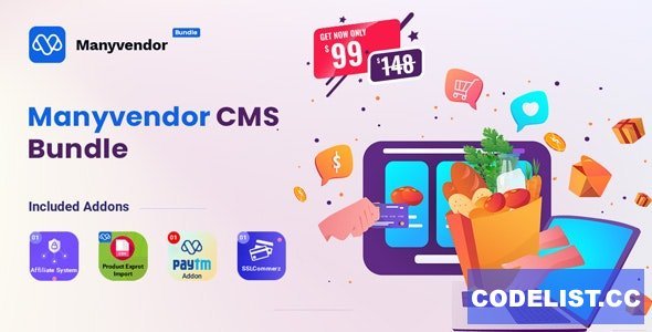 Manyvendor v3.0 - eCommerce &amp; Multi-vendor CMS Bundle