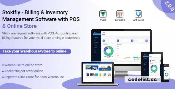 Stockifly v2.0.0 - Billing &amp; Inventory Management with POS and Online Shop