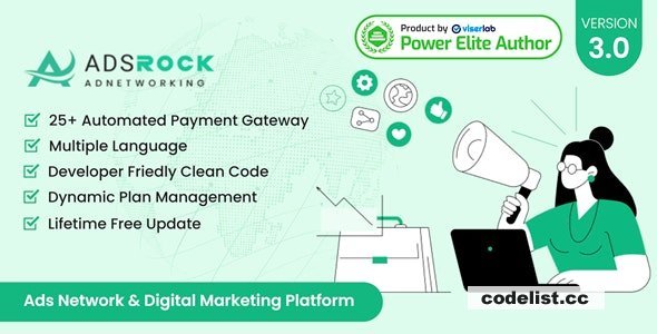 AdsRock v3.1 - Ads Network &amp; Digital Marketing Platform - nulled
