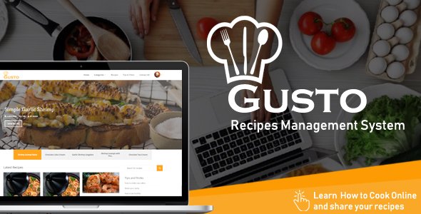 Gusto v3.4 - Recipes Management System