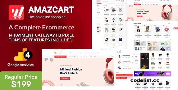 AmazCart v3.7 - Laravel Ecommerce System CMS - nulled