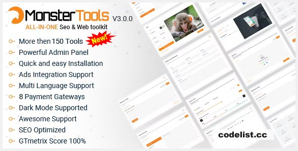 MonsterTools v3.1.0 - The All-in-One SEO &amp; Web Toolkit, like a Swiss Army Knife - nulled