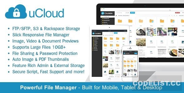 uCloud v2.1.1 - File Hosting Script - Securely Manage, Preview &amp; Share Your Files