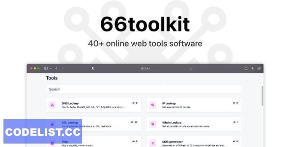 66toolkit v7.0.0 - Ultimate Web Tools System (SAAS) - nulled