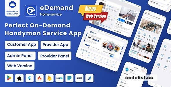 eDemand v2.1.0 - Multi Vendor On Demand Handy Services