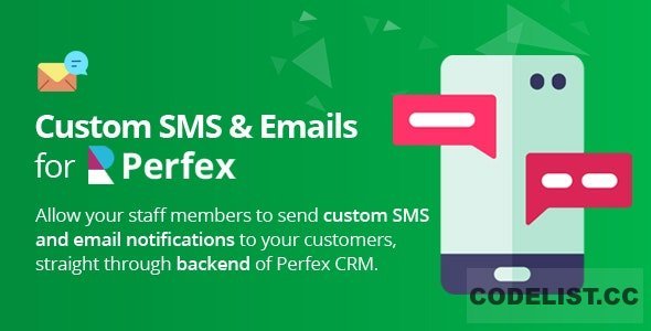 Custom SMS &amp; Email Notifications for Perfex CRM v2.3.2