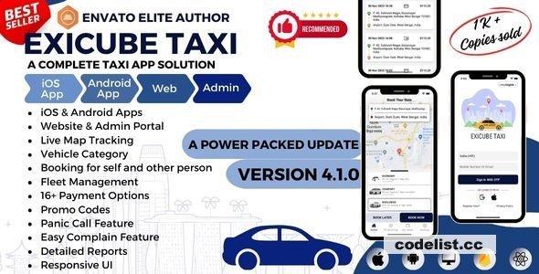 Exicube Taxi App v4.3.0