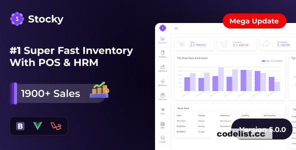 Stocky v5.0 - POS with Inventory Management &amp; HRM